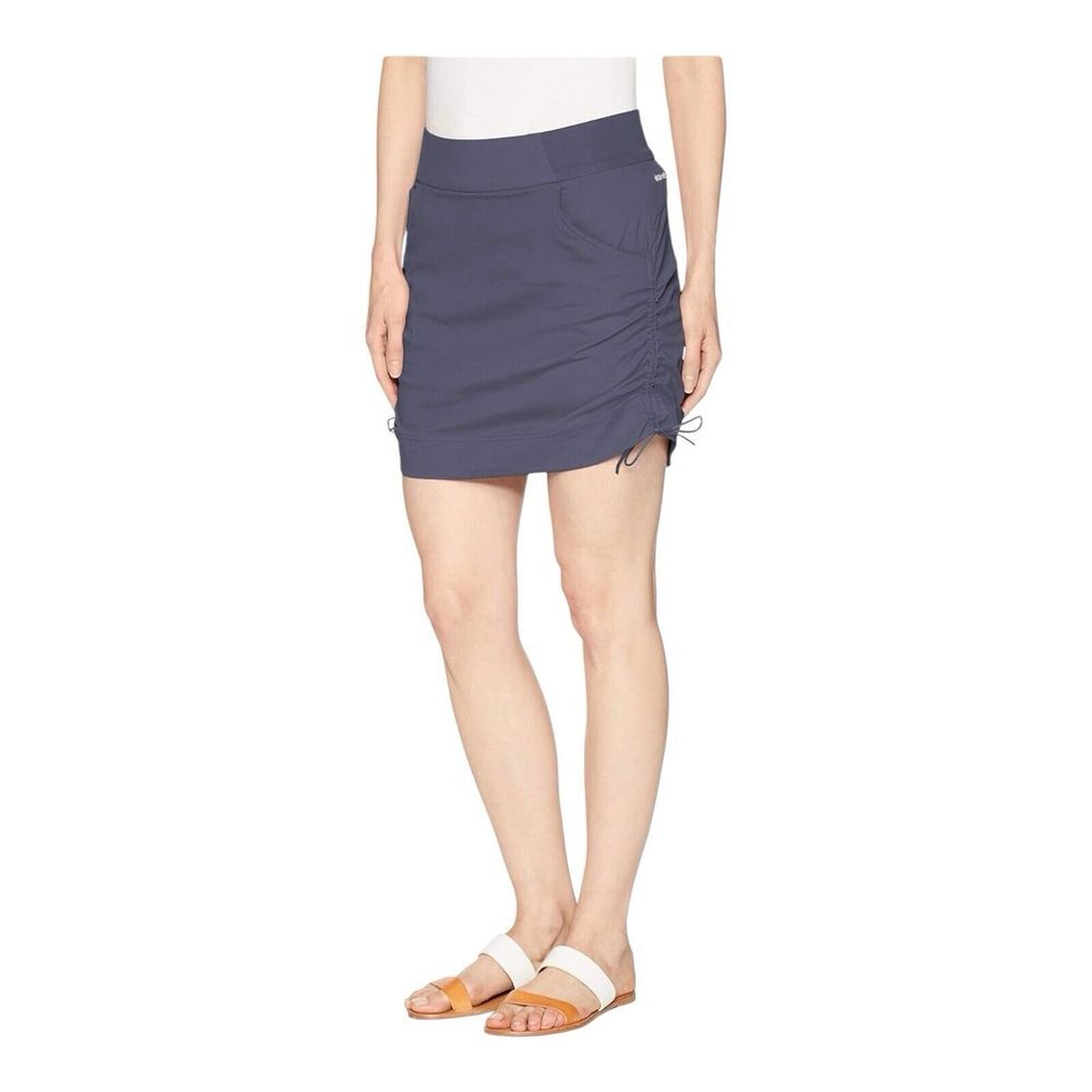 Columbia Anytime‎ Casual Skort Womens Sz Large Black Stretch Hiking Skirt
